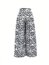 Women Random Print Casual Pants